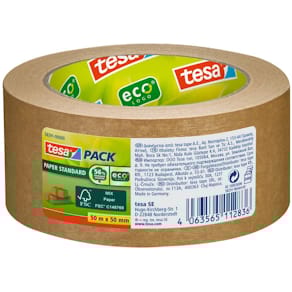 Packband tesa ecoLogo Papier, braun, 50 mm x 50 m