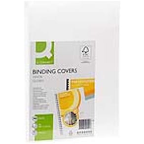 Einbanddeckel Q-CONNECT, glänzend, A4, weiß