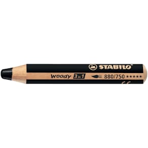 Aquarellfarbstift STABILO woody 3 in 1, schwarz