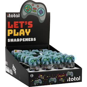 Bleistiftspitzer ITOTAL Lets Play, schwarz/bunt, 24 Stück (Figur)