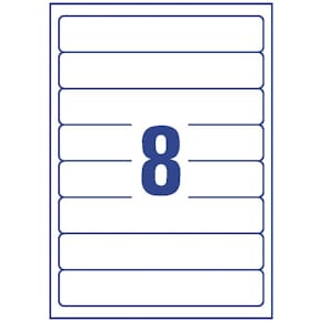Ordnerrücken-Etiketten Avery Zweckform, 34 x 192 mm, weiß