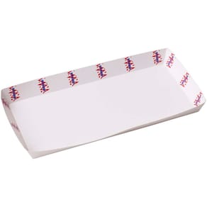 Pølsebakke hvid pap 200x90x20 mm, fødevaregodkendt, 100 stk