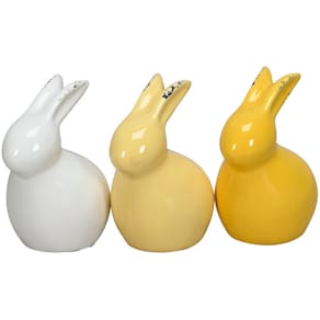 Dekofigur Osterhase Dolomit, sortiert, 3 Farben