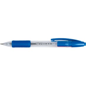 Balpen Pergamy Retract, medium punt, blauw