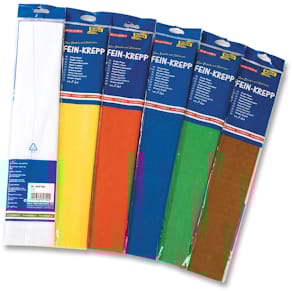 Crêpepapier Folia, pak van 10 stuks, geassorteerde kleuren