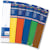 Crêpepapier Folia, pak van 10 stuks, geassorteerde kleuren