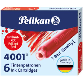 Tintenpatrone Pelikan 4001, brillantrot