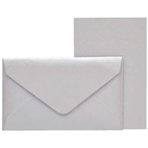 Weihnachts-Briefkarte Rössler Kleine Feine, silber