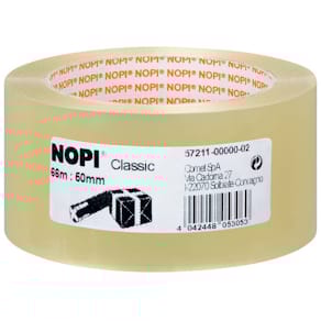 Packband NOPI Pack Classic, 50 mm x 66 m, transparent