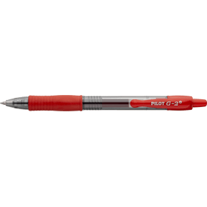 Gelpen G-2 Plus BeGreen m/klik 0,5 rød