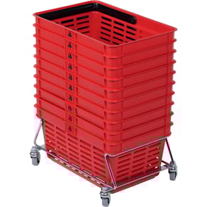 Einkaufskorb Durable 19, stapelbar, rot