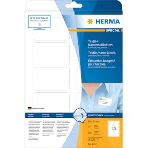 Laseretikett HERMA, 80x50 mm, weiß