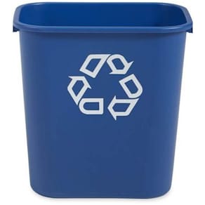 Papperskorg RUBBERMAID blå 26,6L