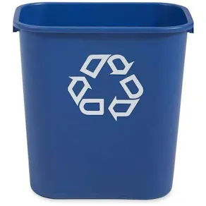 Papperskorg RUBBERMAID blå 26,6L