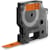Märkband Dymo D1 Durable, svart/orange, 12mm