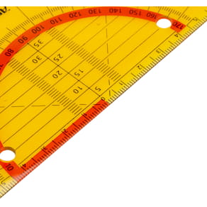 Geometriedreieck Aristo Flex, 16 cm, neonorange transparent
