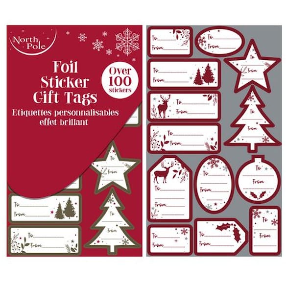 Merkelapper EUROWRAP foil til/fra (100) 12frp