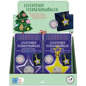 Anhänger MOSES. Stern leuchtend, wiederaufladbar, 2-fach sortiert
