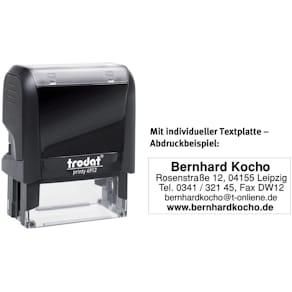 Stempel Trodat Printy 4912 mit Textplatte, schwarz