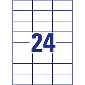 Universaletiketten Avery Zweckform, 70 x 37 mm, weiß