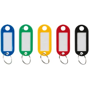 Nyckelbricka sorterade färger 100-pack