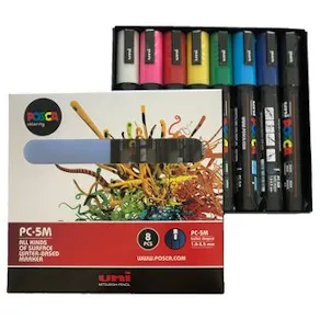Marker Posca 8 färger