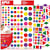 Stickers Apli Kids, verwijderbaar, geassorteerde vormen en kleur