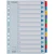 Register ESSELTE Mylar A4 1-12 multifärgat