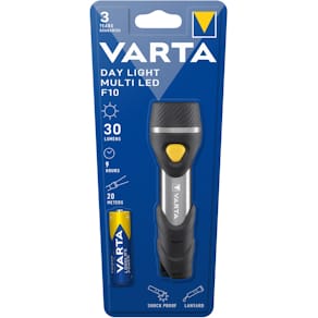 Taschenlampe VARTA Multi F10, LED, schwarz/silber