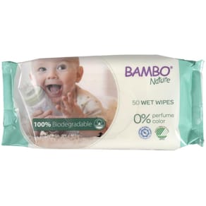 Våtservett BAMBO komposterbar 50/fp