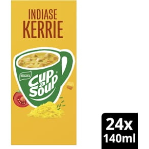 Instantsoep Knorr Cup-a-Soup, Indiase kerrie, pak van 24 zakjes