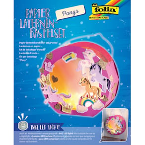Bastelset Folia, Laterne mit LED, Pony