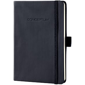 Notizbuch Sigel Conceptum, A6, 97 Blatt, liniert, schwarz