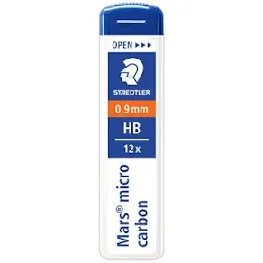 Reservstift Staedtler 0,9mm HB, 12 stift/tub, 12fp