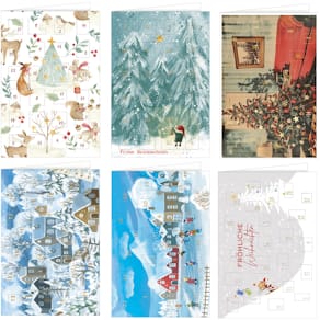 Adventskalenderkarte HANRA, sortiert