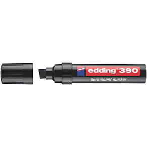 Permanentmarker edding 390, 4–12 mm, schwarz