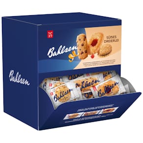 Kekse Bahlsen Dreierlei, Theken-Aufsteller, 988 g