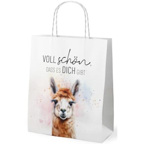 Geschenktragetasche FÜR DICH Lucky Friends Lama