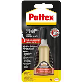 Sekundenkleber Pattex Matic flüssig, 3 g