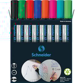 Whiteboardmarker Schneider Maxx 290, 6+2 gratis, assorti
