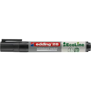 Whiteboardpenna EDDING 28 Svart, konisk, 10st