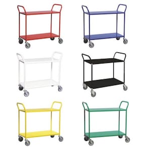 Bordsvagn 2 hyllplan svart