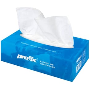 Kosmetiktücher TEMCA PROFIX 150, 2-lagig, weiß, Spenderbox