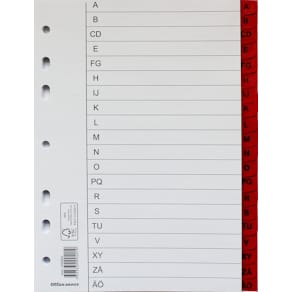 Register flikförstärkt A5 A-Ö