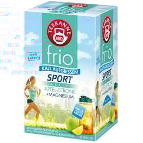 Tee TEEKANNE frio Sport Aktiv, Apfel-Zitrone, 18 Beutel