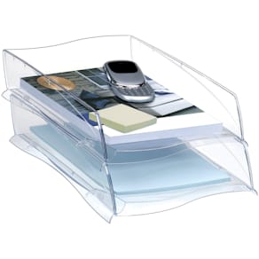 Briefkorb CEP Ellypse 300, glasklar, A4