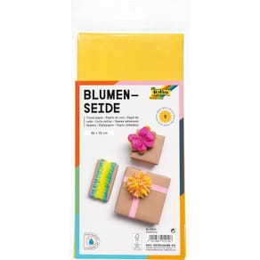 Blumenseide Folia, 50 x 70 cm, altgold