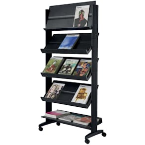 Prospektständer Paperflow easy Displays 255N01, 15xA4, schwarz