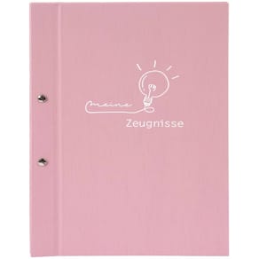 Zeugnismappe Goldbuch frech & frei, A4, altrosa, 12 Klarsichth.,