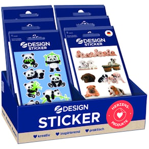Sticker Avery Zweckform Kids, sortiert, 60 Bögen, Display